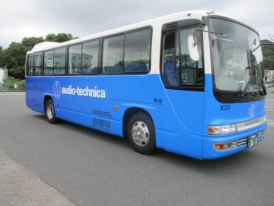 出社・退社時刻に合わせて会社送迎バスが運行しています。