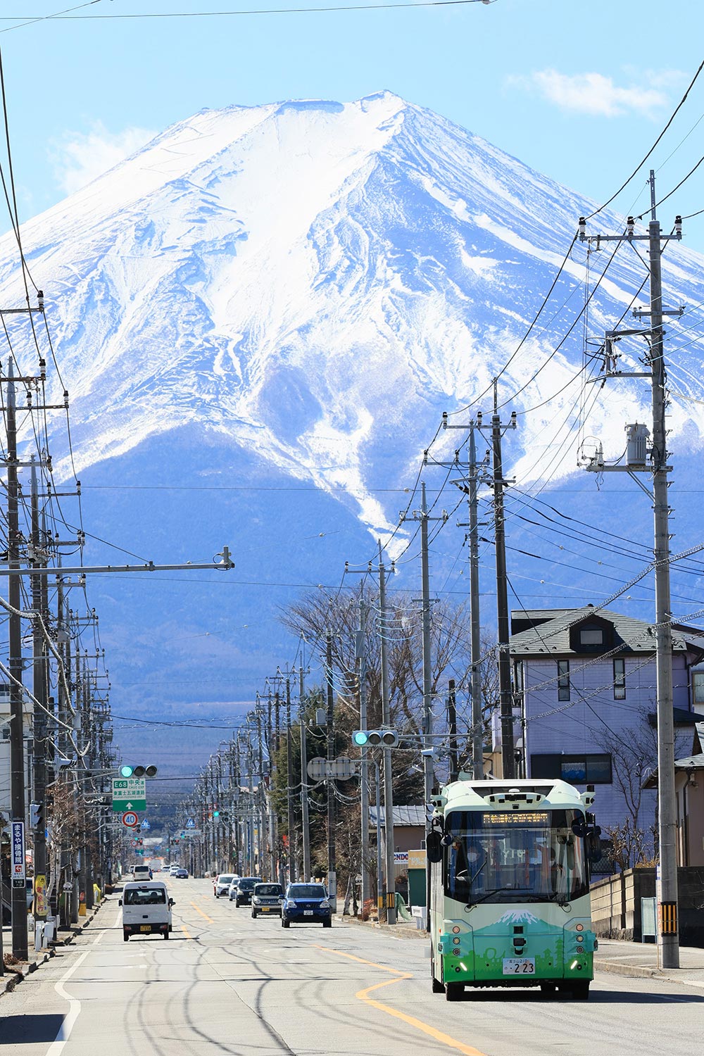 富士吉田市内での実証実験 富士吉田市内での実証実験