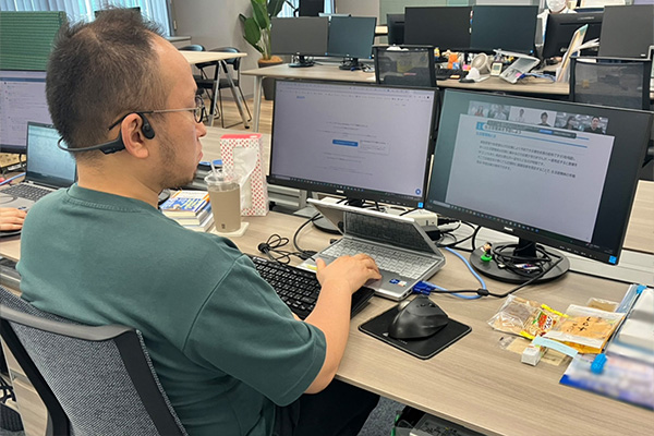 講義パート(真剣に受講中)