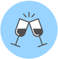 本社のカフェテリアスペースにておこなう懇親会（テリア呑み）は、飲み物はフリードリンク、フードは3,000円/1名の費用補助がでます
☞関連記事はこちら