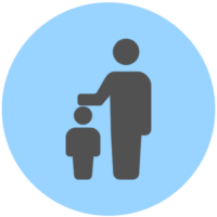<center>育児休業</center> 子が1歳の誕生日を迎える前日まで(保育園に入園できない等の場合は最長2歳に達するまで)の間で希望する時期に取得できます。男性社員の取得実績ももちろんあります