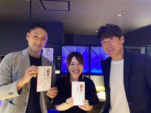 社内キャンペーン第1位のおふたり(おめでとうございます👏)