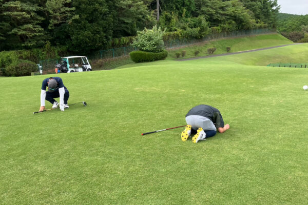 痛恨のショットのあと。