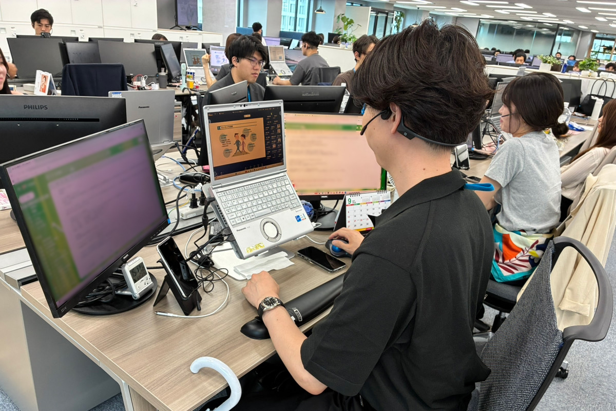 真剣に受講中（講義パート）