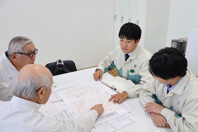 始業　メールチェック　建造監督室への挨拶回り