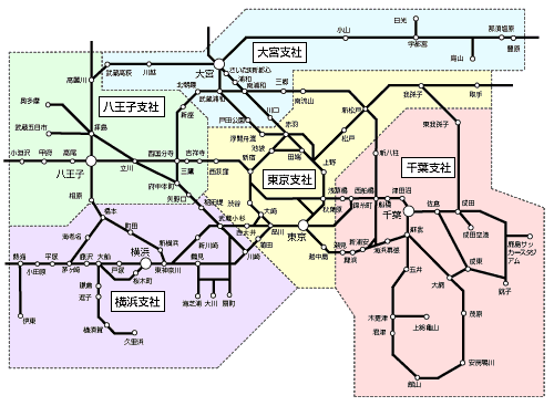 首都圏エリア地図