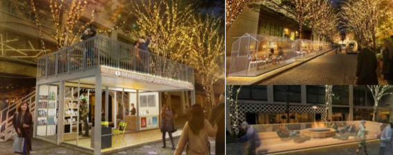 社会実験「Marunouchi Street Park 2021 Winter」実施 「すごそう、冬のストリート」をテーマに五感で暖かさを感じられる 3 つの空間が出現