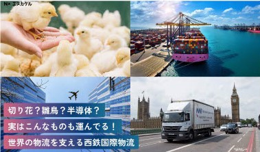 拠点がさまざまなら、取り扱っている貨物もバラエティに富んでいる。
