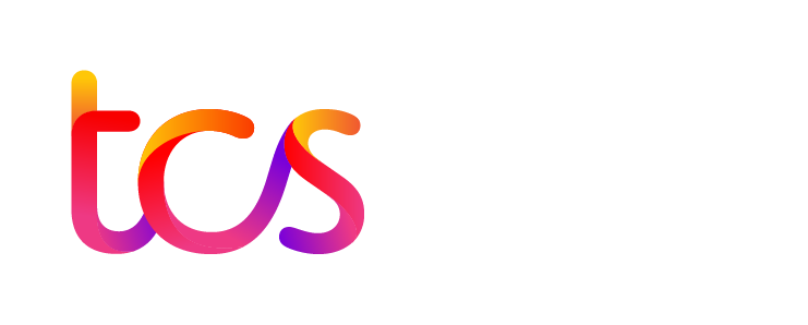 TCS Logo Colour White RGB